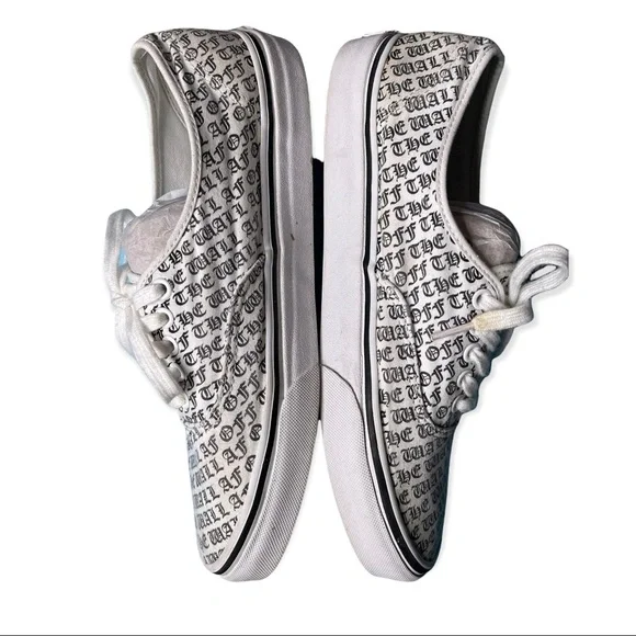 Vans Off The Wall Print White Sneakers Sz 11/9.5 - Picture 5 of 8